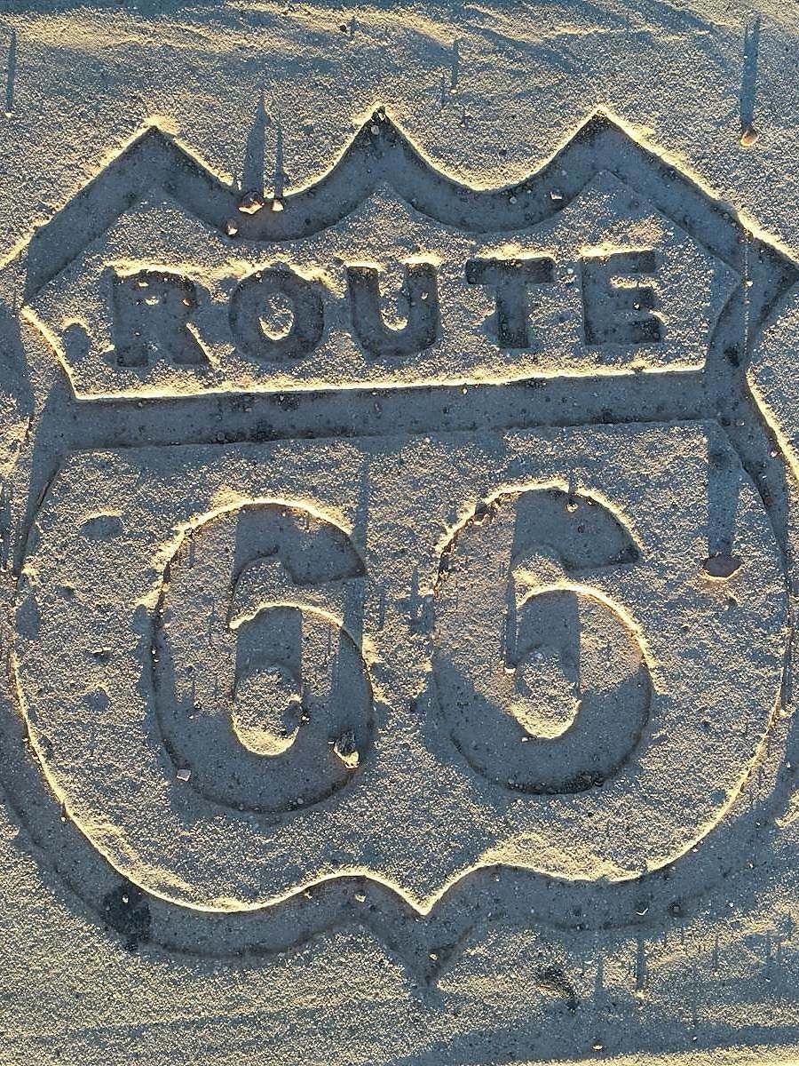 Route 66 on wall